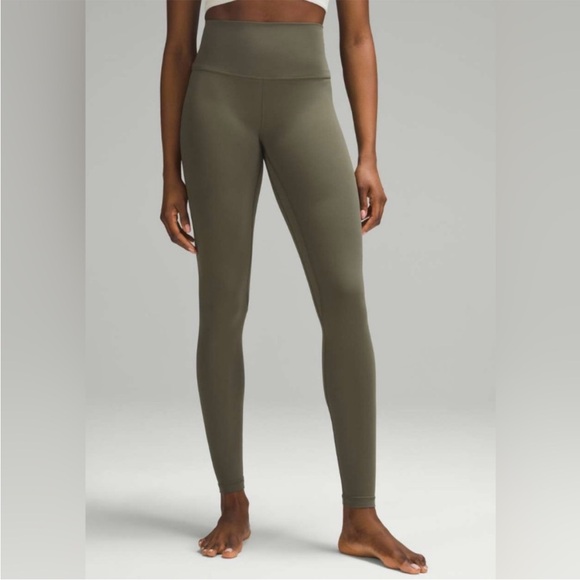 Lululemon Align High Rise 25” Leggings Muted Olive Green Size 4 - Picture 2 of 12